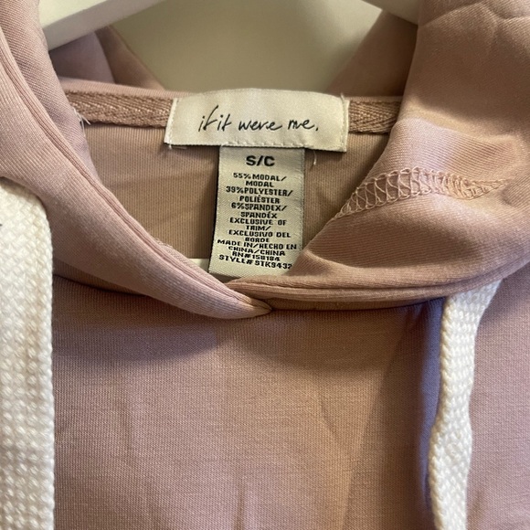 Pink small cropped hoodie - Picture 3 of 4